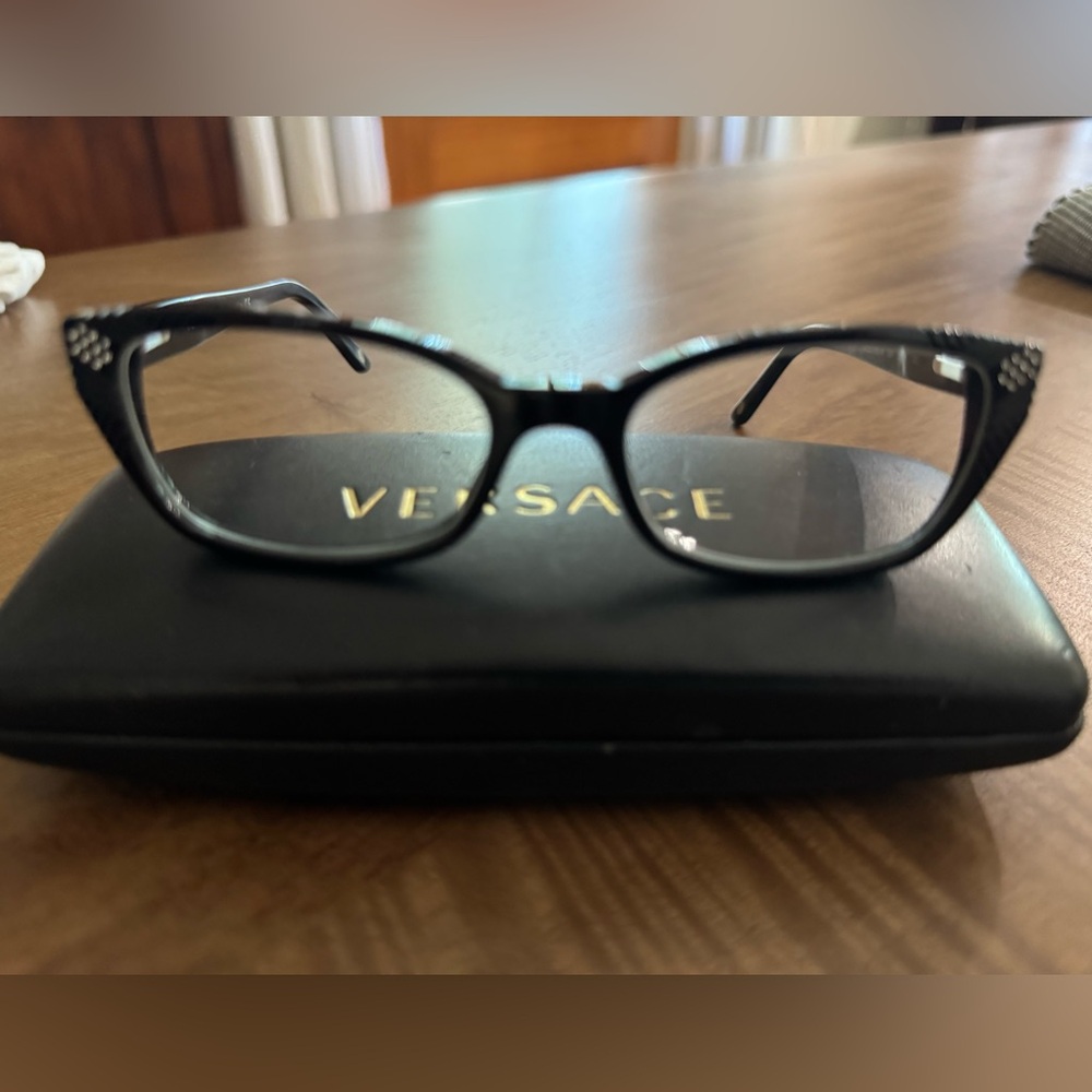 Versace Black Eyeglasses MOD 3150-B GBI square black frames 51 16 135